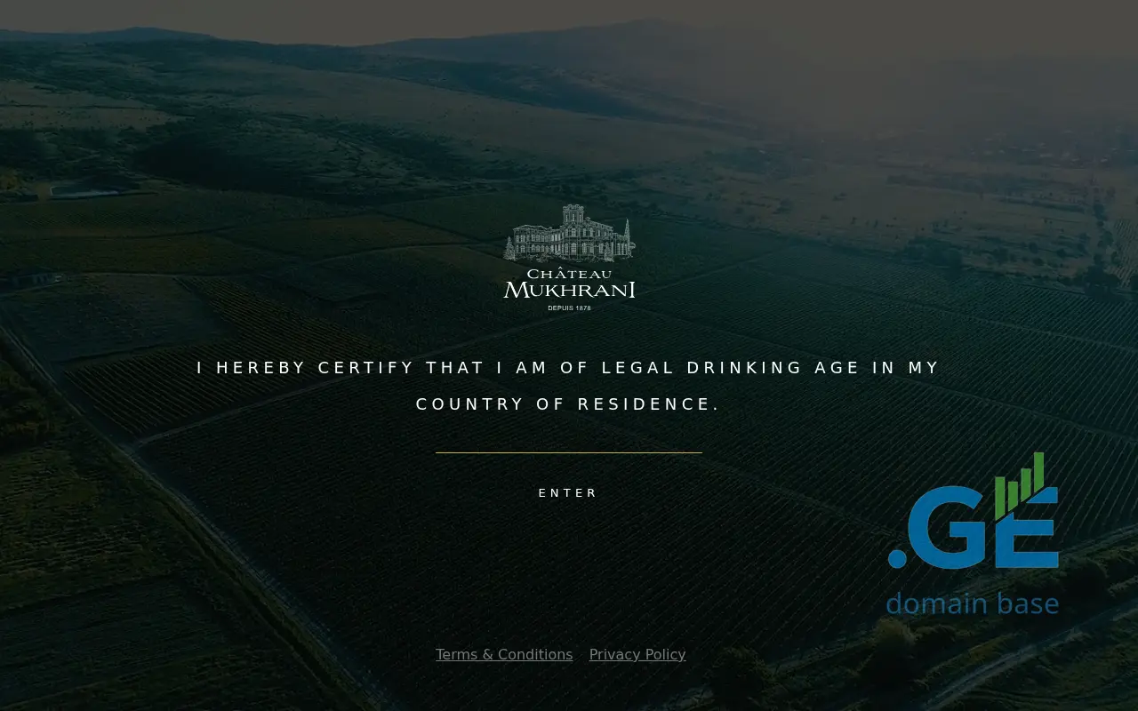 Screenshot of the site mukhrani.ge