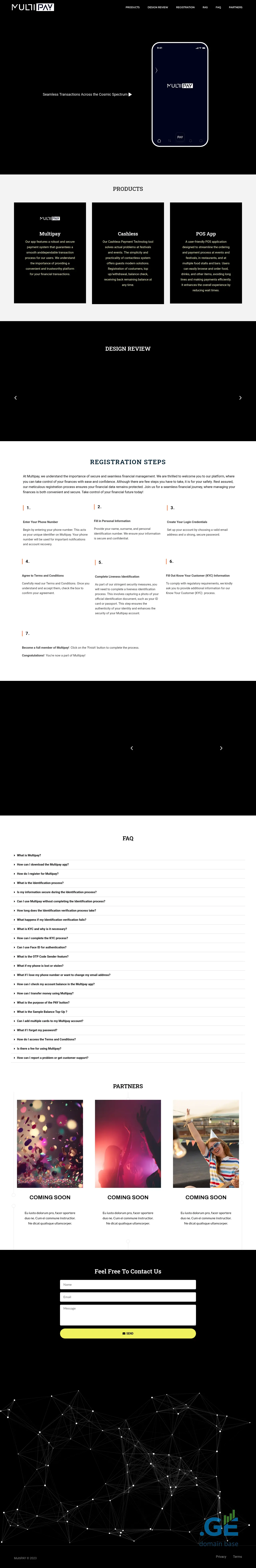 Screenshot of the site multiverse.ge