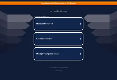 Screenshot of musictheatre.ge
