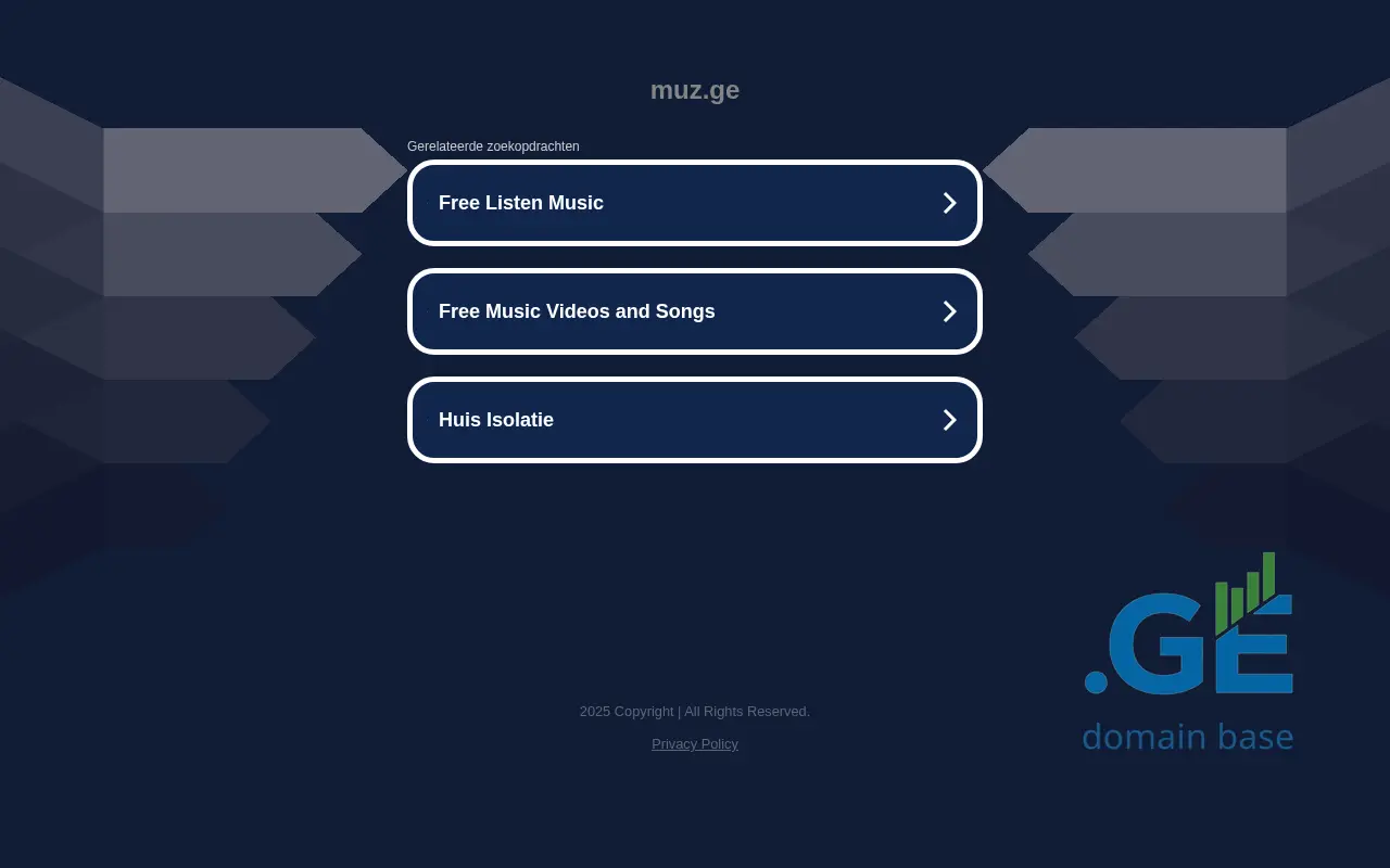 Screenshot of the site muz.ge