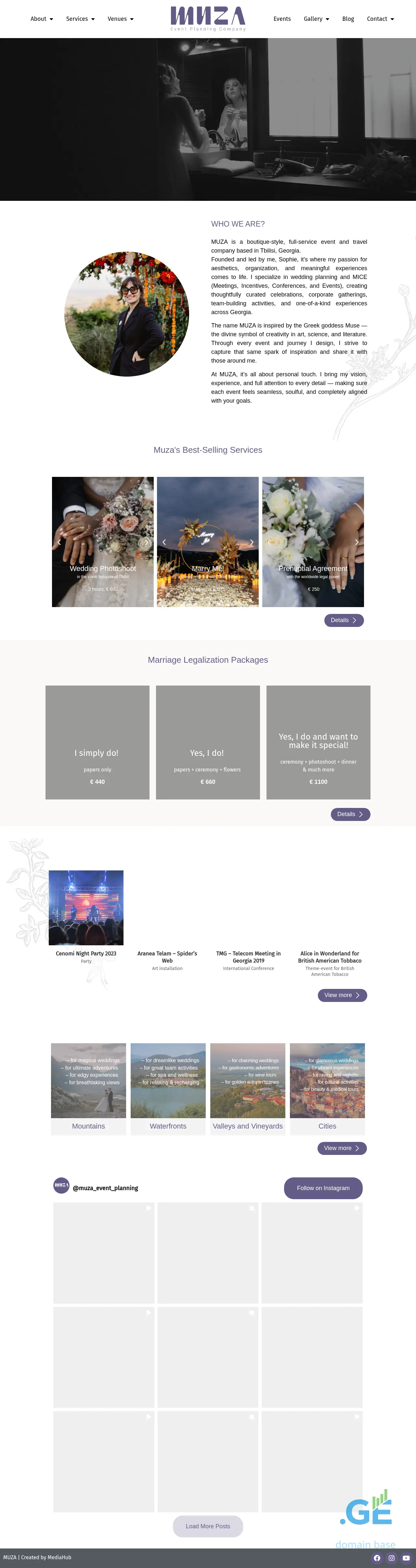 Screenshot of the site muza.ge
