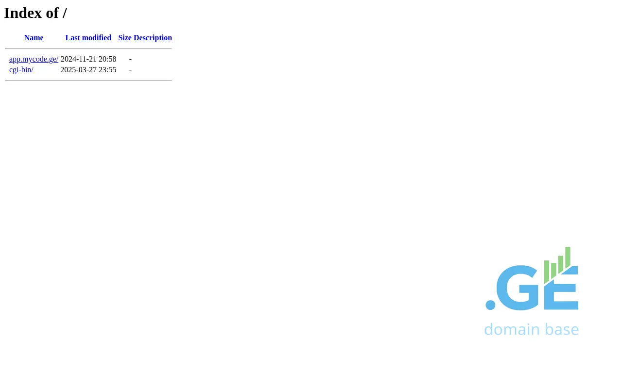Screenshot of the site mycode.ge