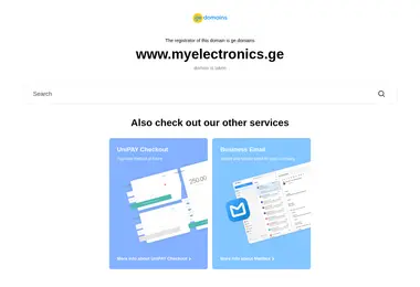 Screenshot of myelectronics.ge