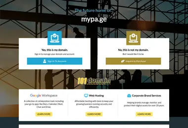Screenshot of mypa.ge