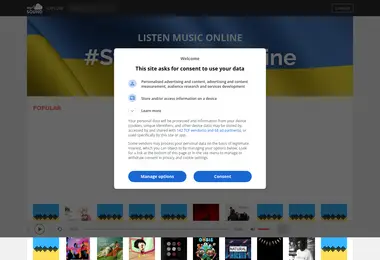 Screenshot of mysound.ge