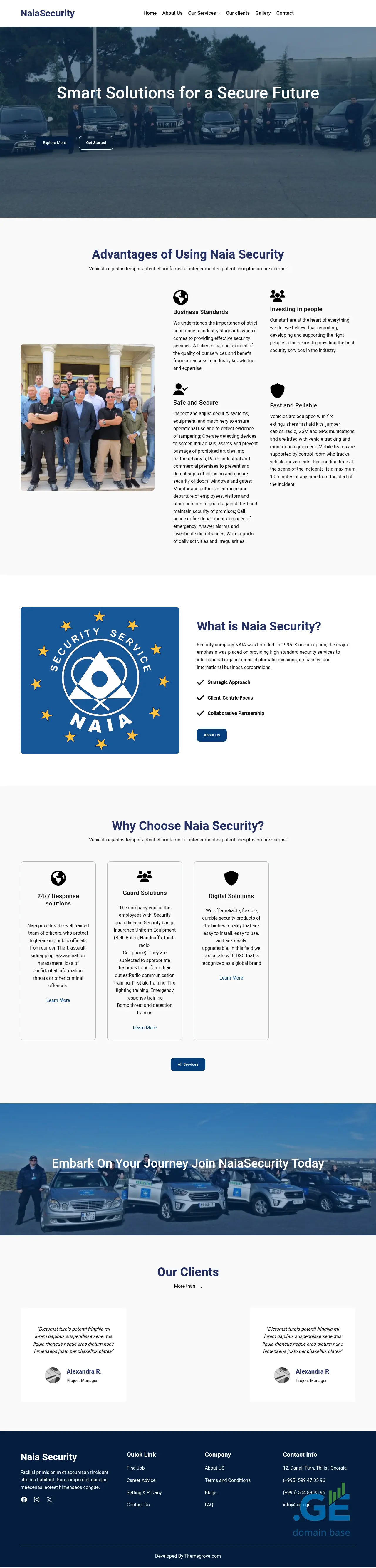 Screenshot of the site naia.ge