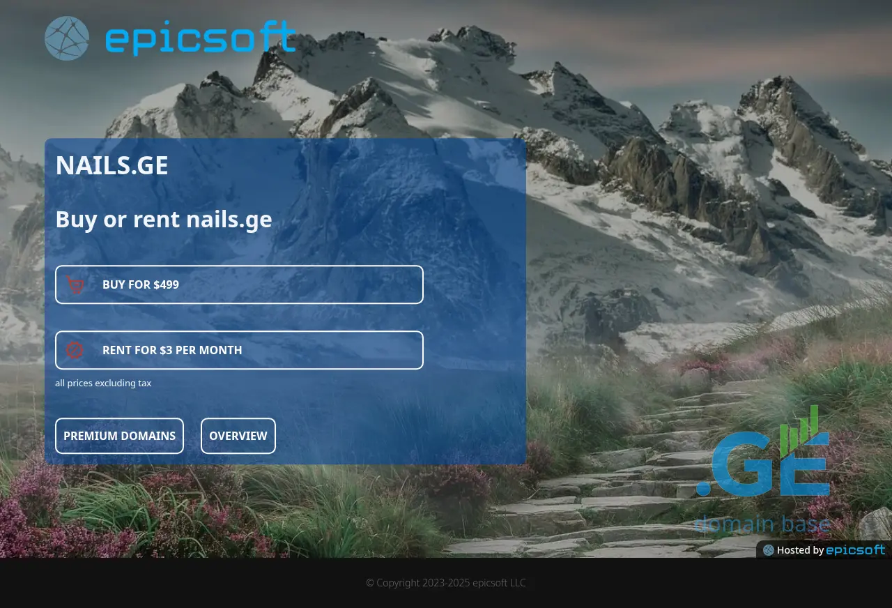 Screenshot of the site nails.ge