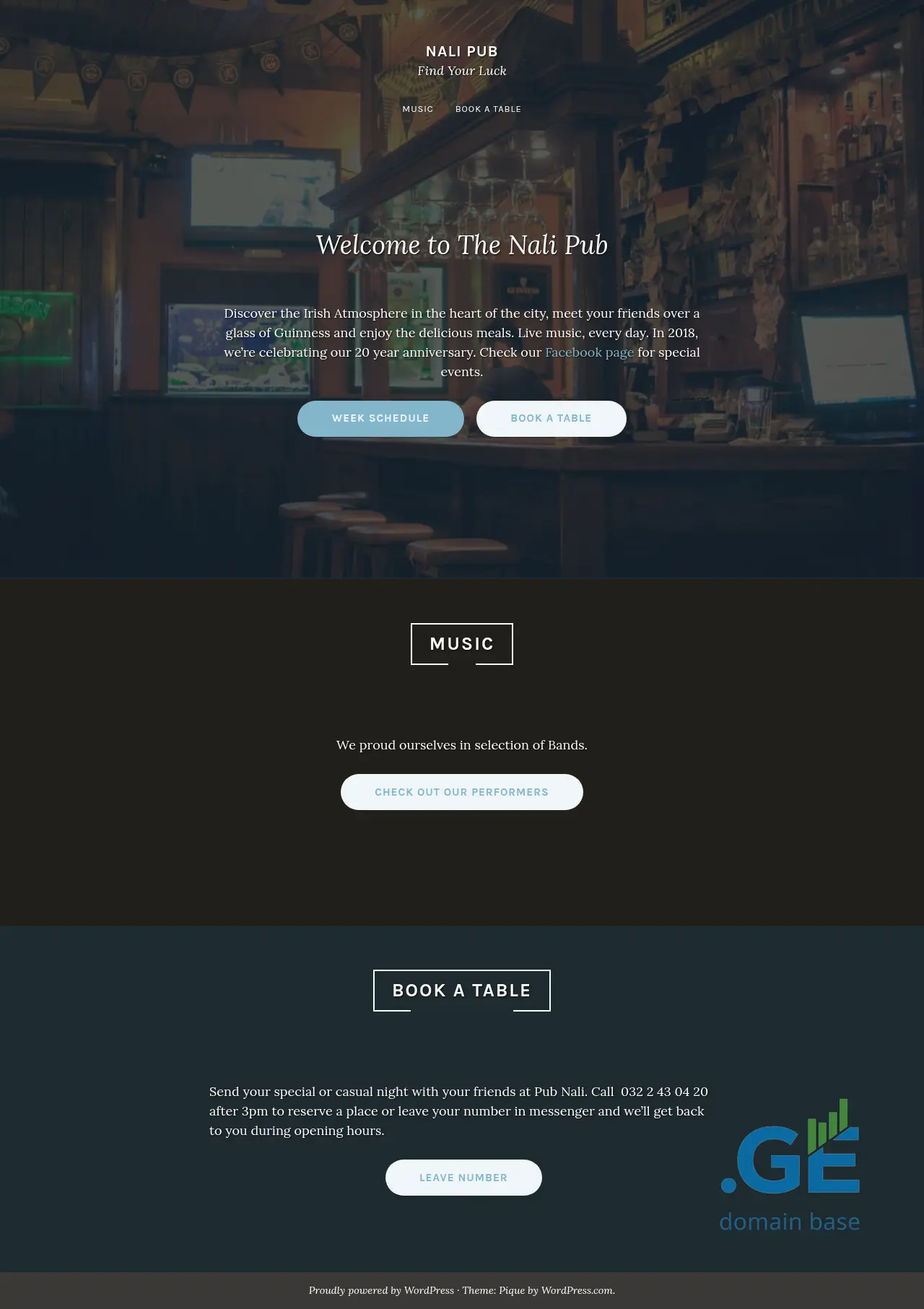 Screenshot of the site nali.ge