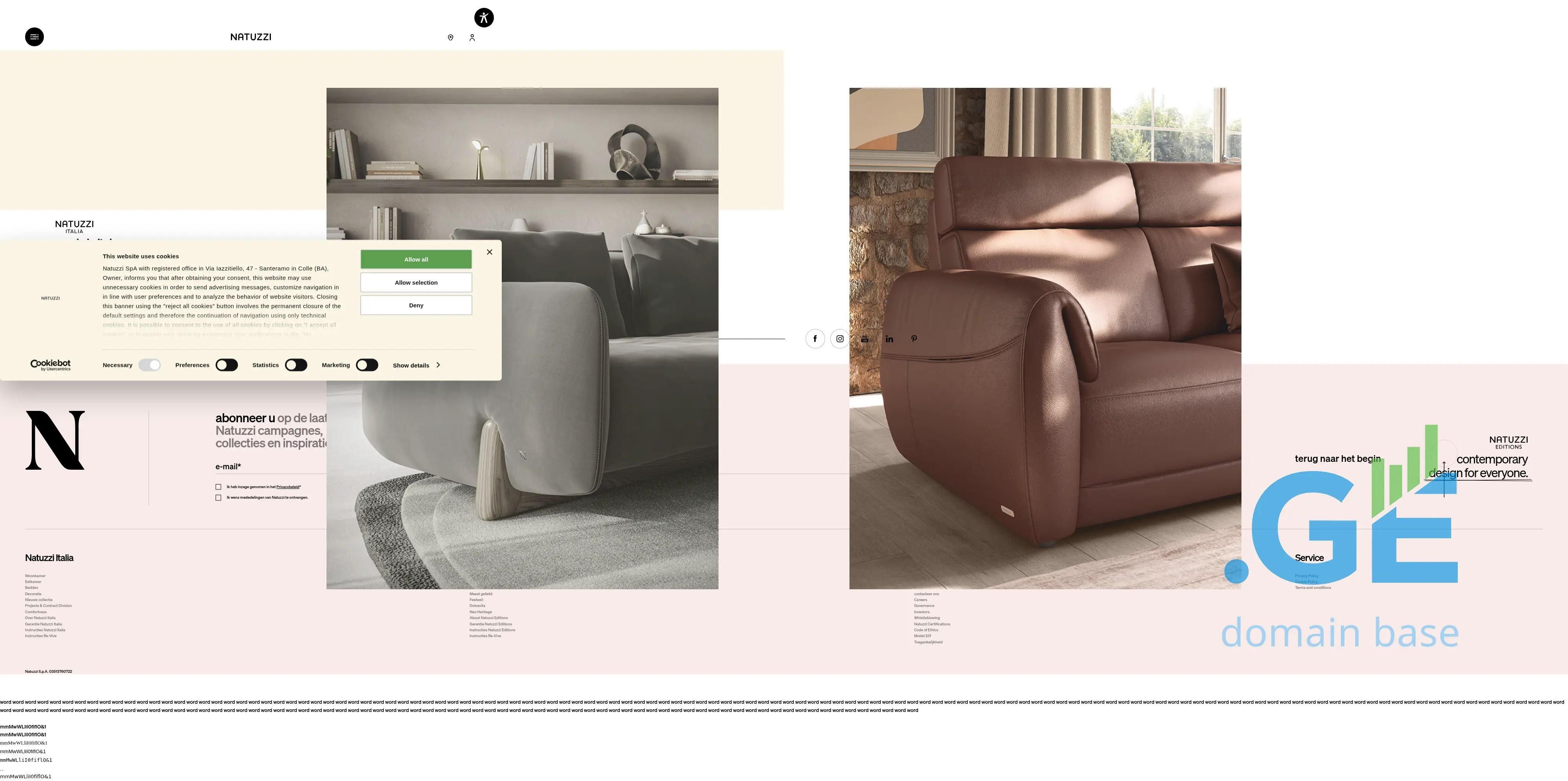 Screenshot of the site natuzzieditions.ge