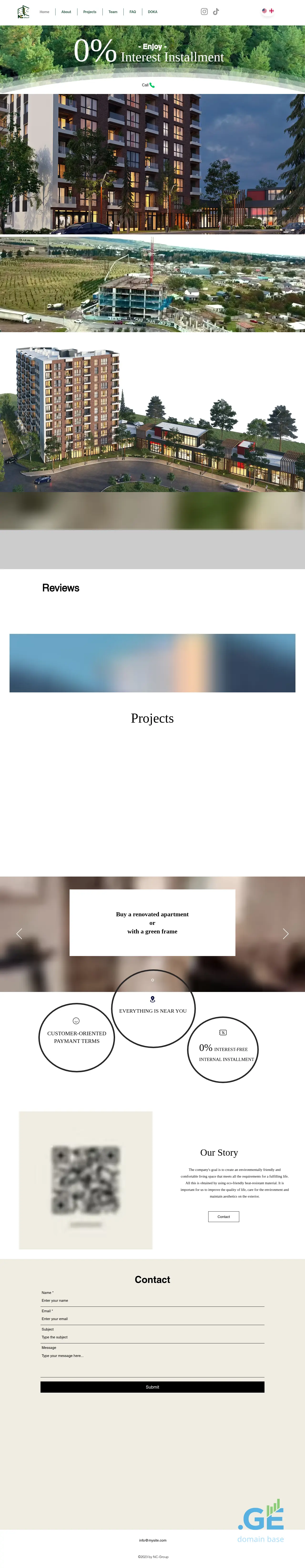 Screenshot of the site ncgroup.ge