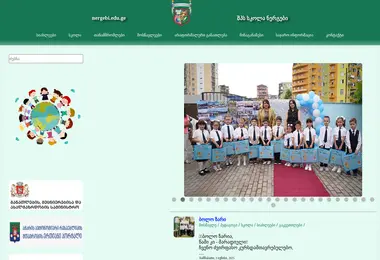 Screenshot of nergebi.edu.ge