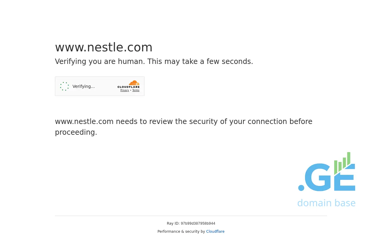Screenshot of the site nestle.ge