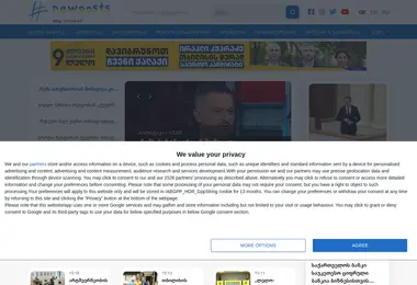 Screenshot of newpost.ge