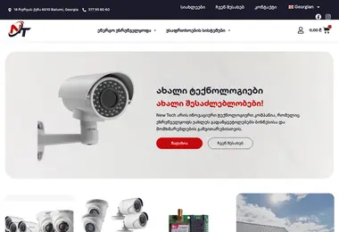 Screenshot of newtech.ge