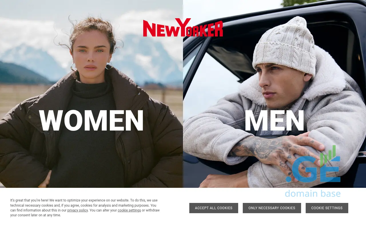 Screenshot of the site newyorker.ge