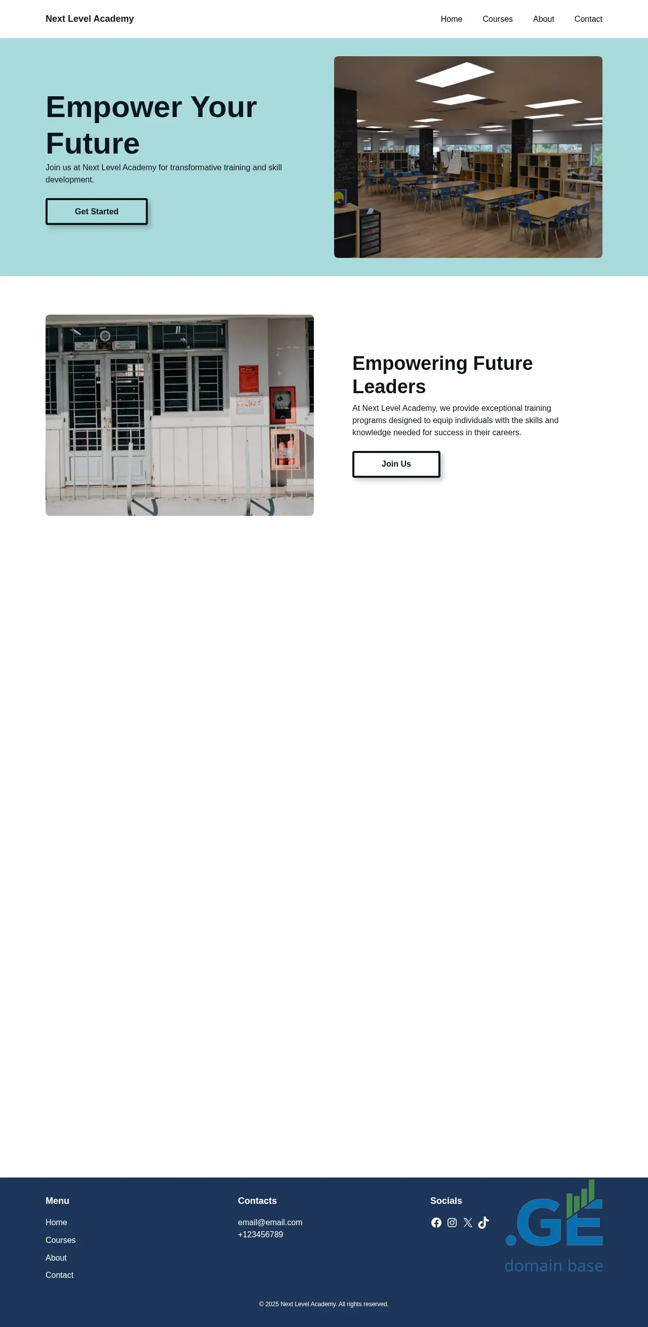 Screenshot of the site nextlevel.ge