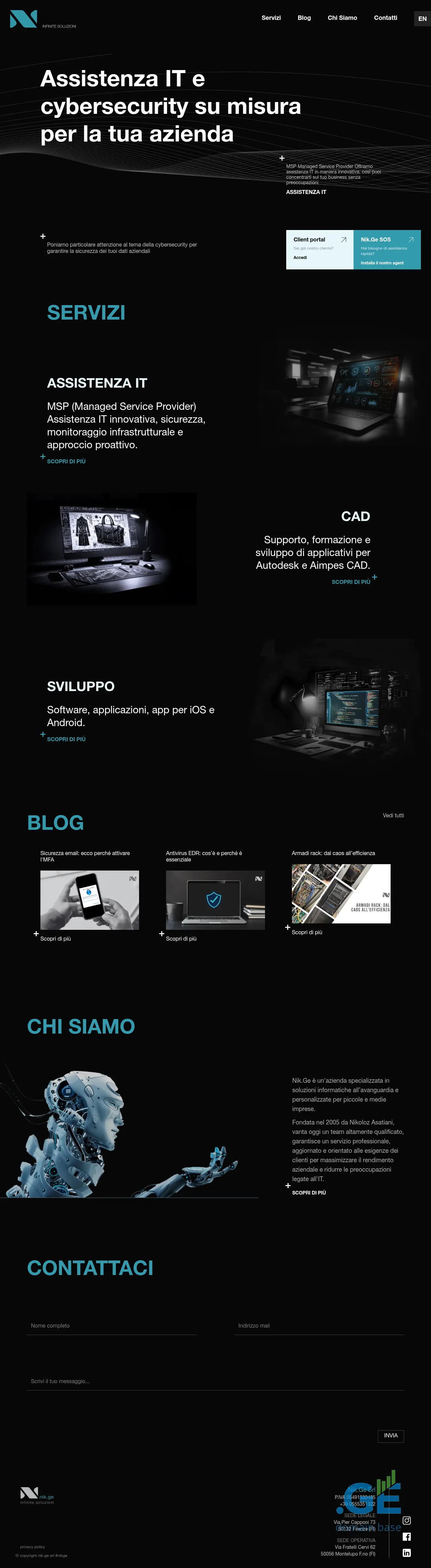 Screenshot of the site nik.ge