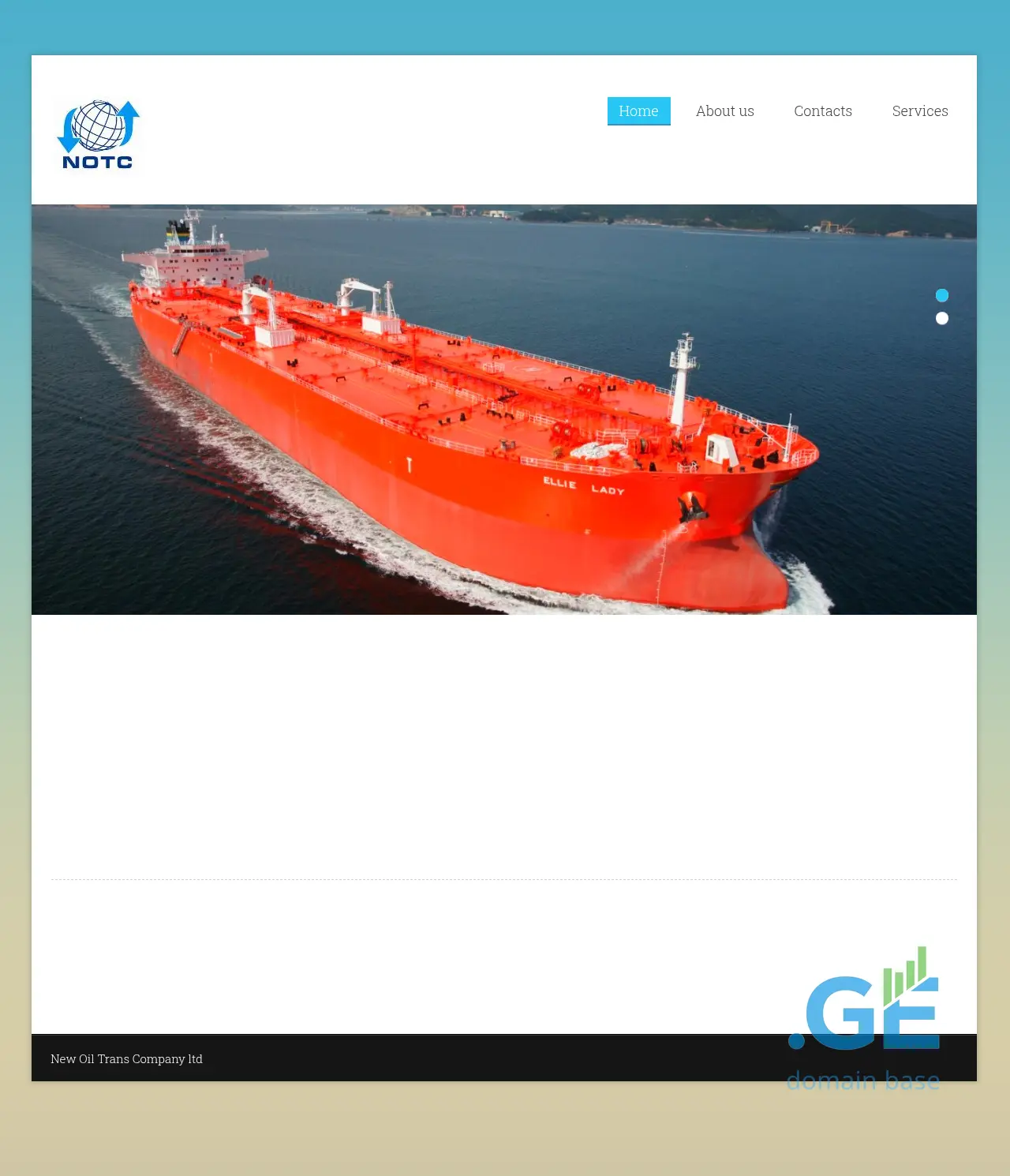Screenshot of the site notc.ge