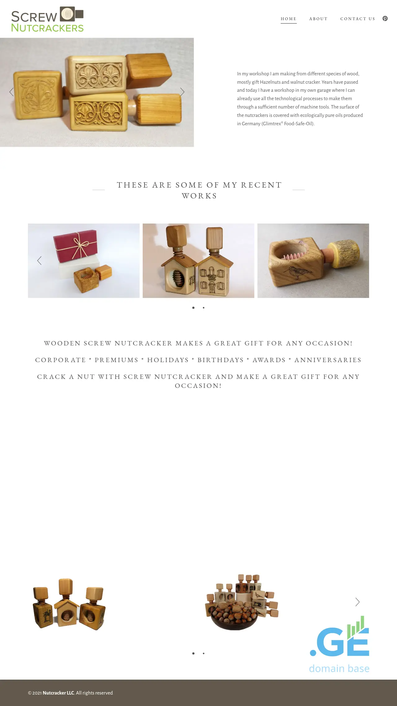 Screenshot of the site nutcracker.ge