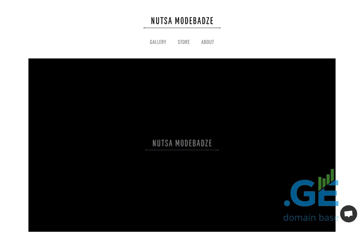 Screenshot of the site nutsamodebadze.ge