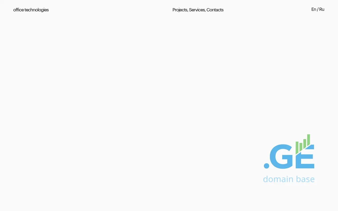 Screenshot of the site officetechnologies.ge