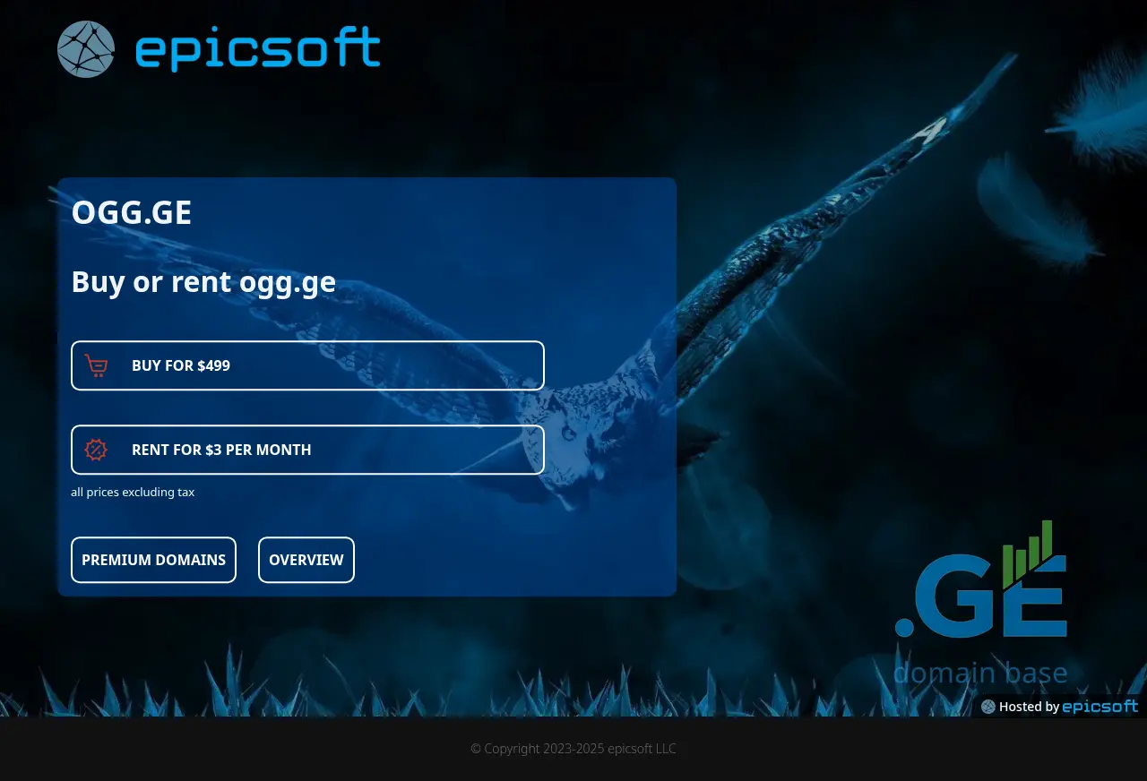 Screenshot of the site ogg.ge