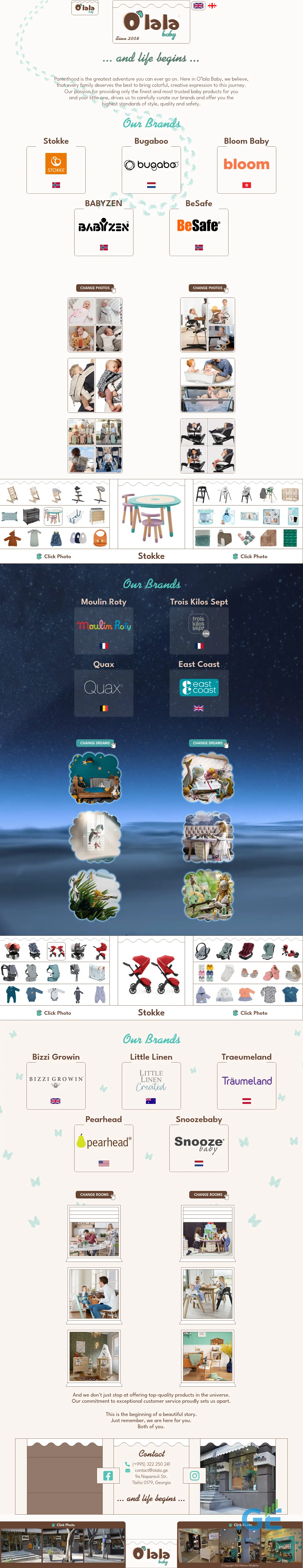 Screenshot of the site olala.ge