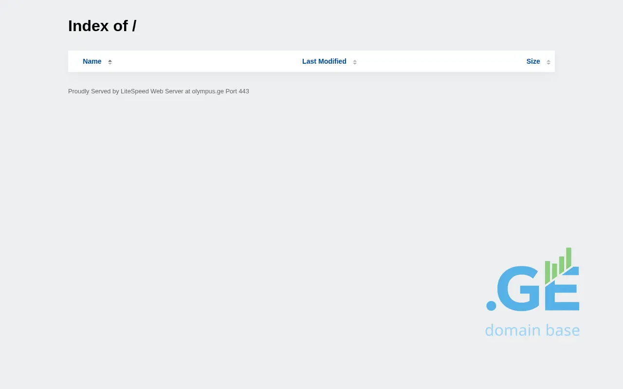 Screenshot of the site olympus.ge