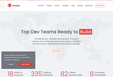 Screenshot of omedia.ge