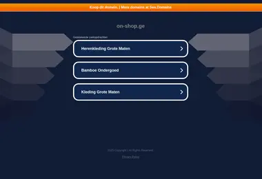 Screenshot of on-shop.ge