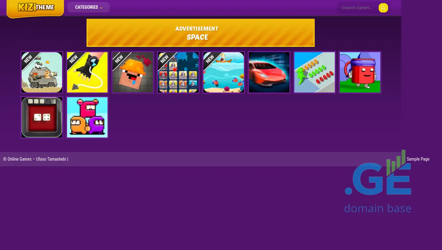 Screenshot of the site onlinegames.ge