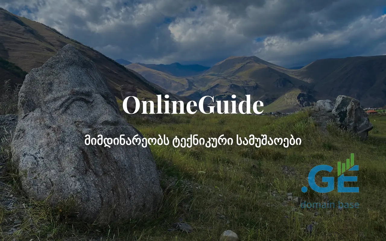 Screenshot of the site onlineguide.ge