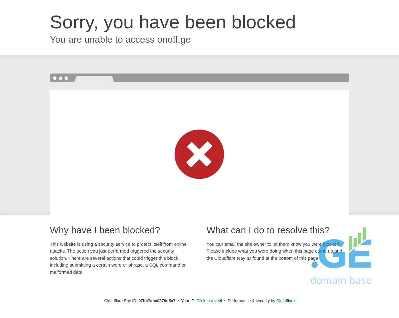 Screenshot of the site onoff.ge