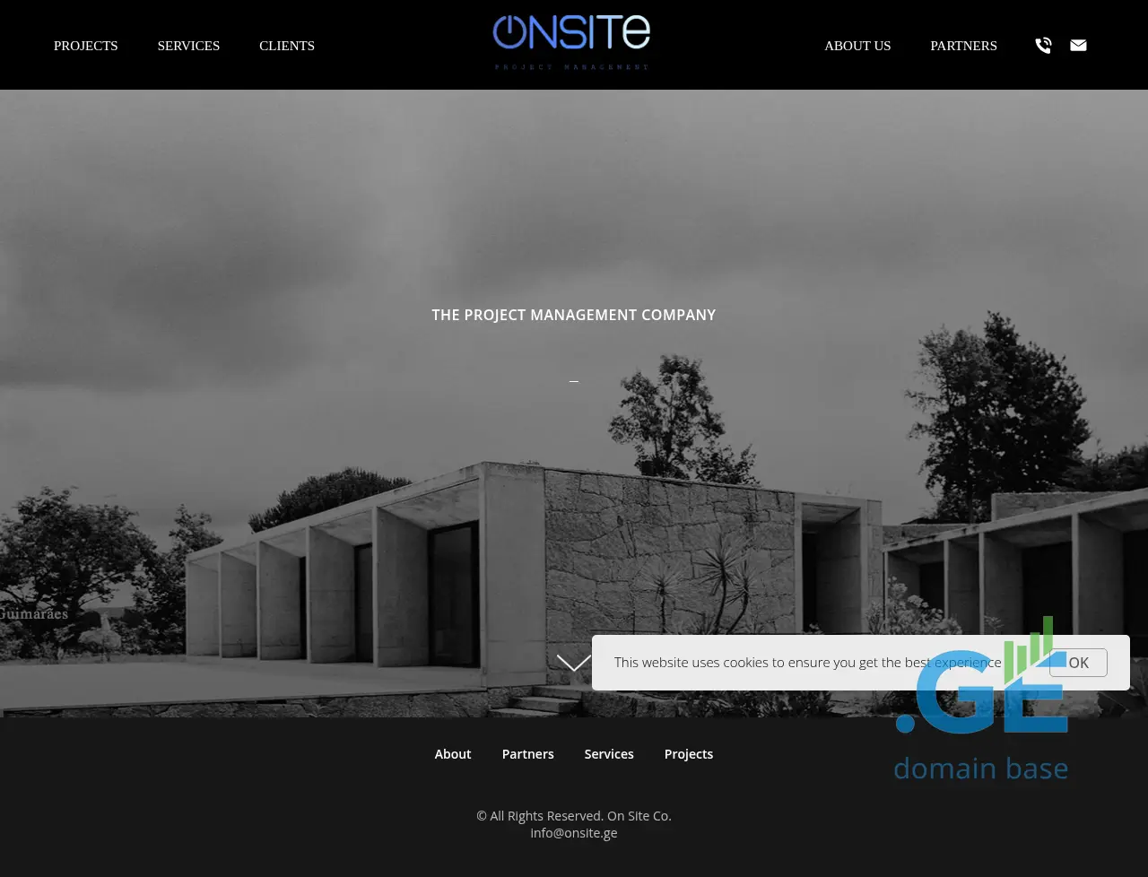 Screenshot of the site onsite.ge