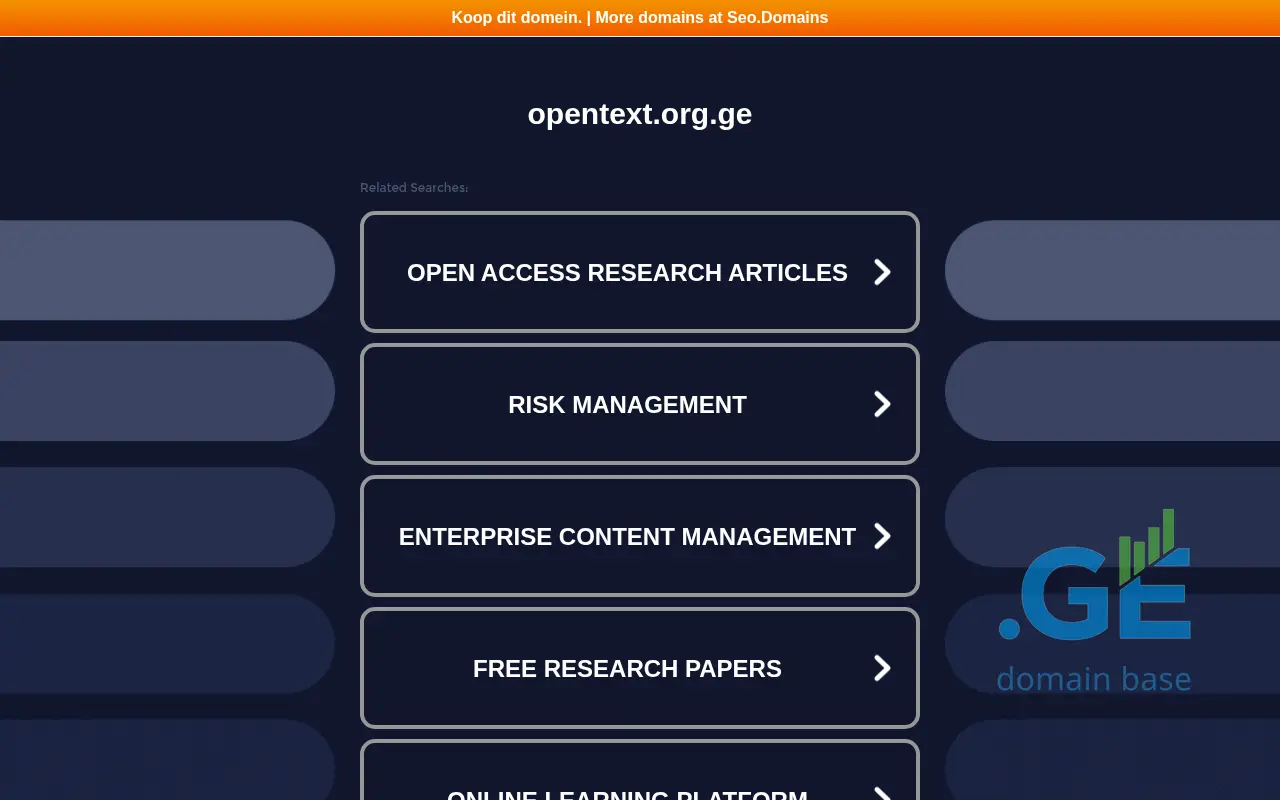 Screenshot of the site opentext.org.ge