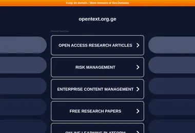 Screenshot of opentext.org.ge