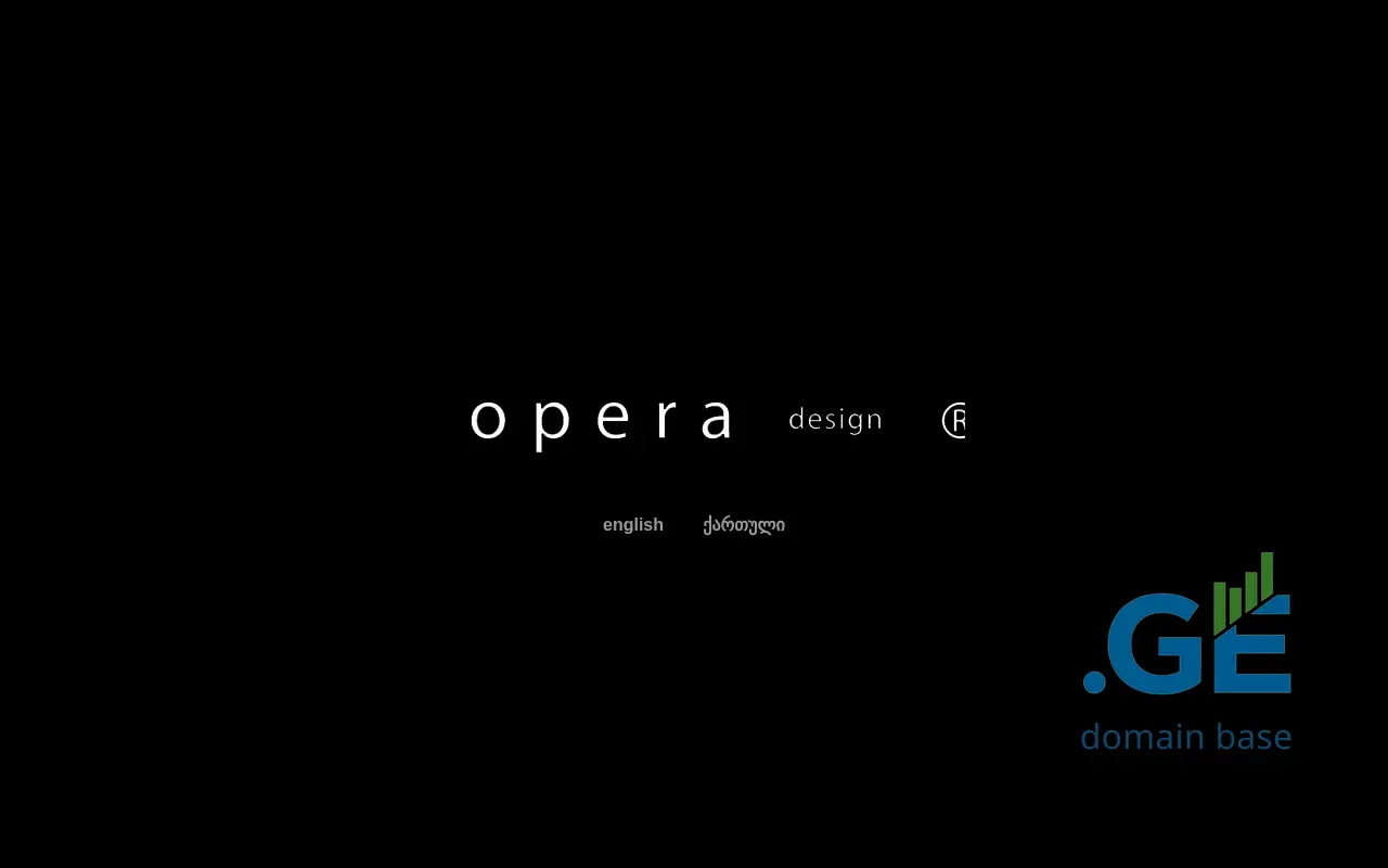 Screenshot of the site operadesign.ge