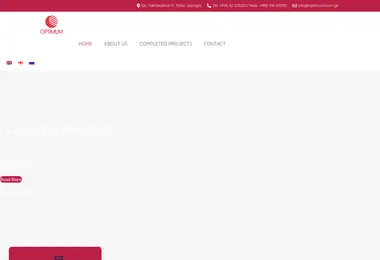 Screenshot of optimum.com.ge