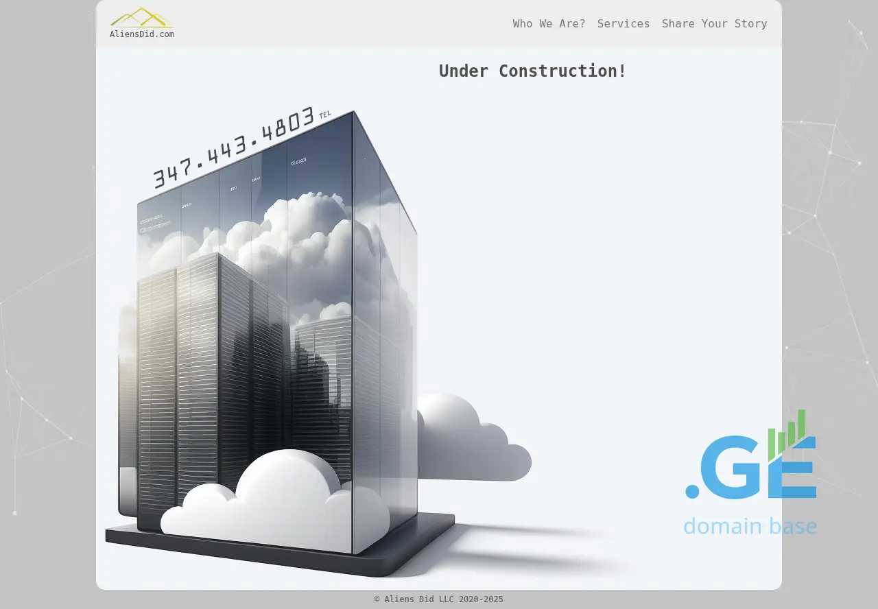 Screenshot of the site oracle.ge