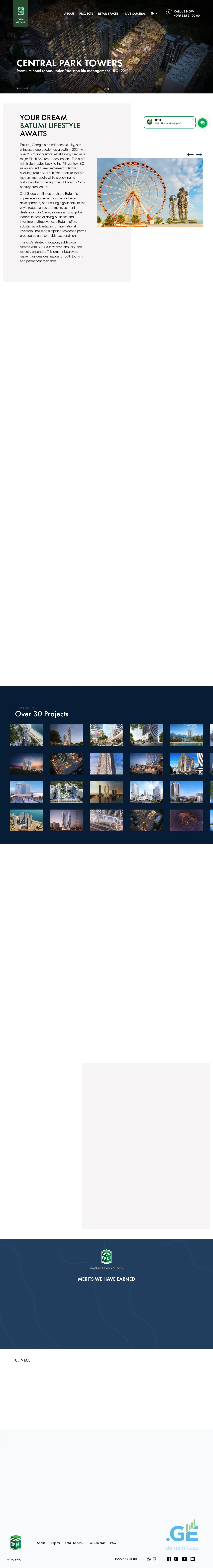 Screenshot of the site orbi.ge