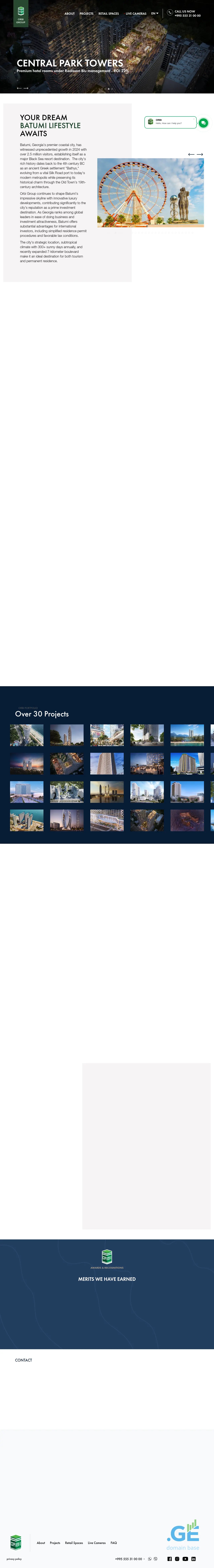 Screenshot of the site orbigroup.ge