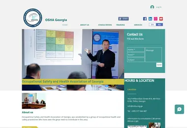 Screenshot of osha.org.ge