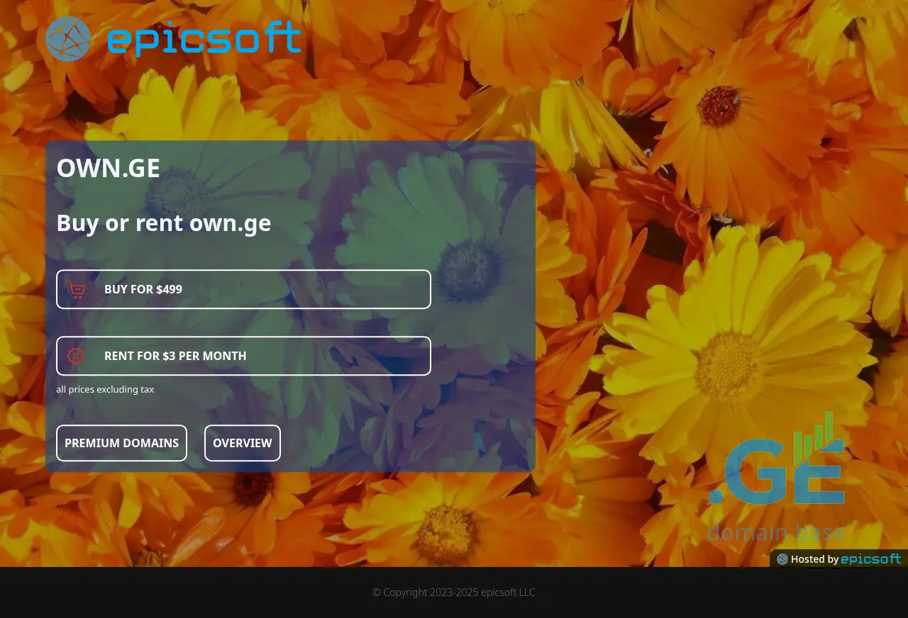 Screenshot of the site own.ge