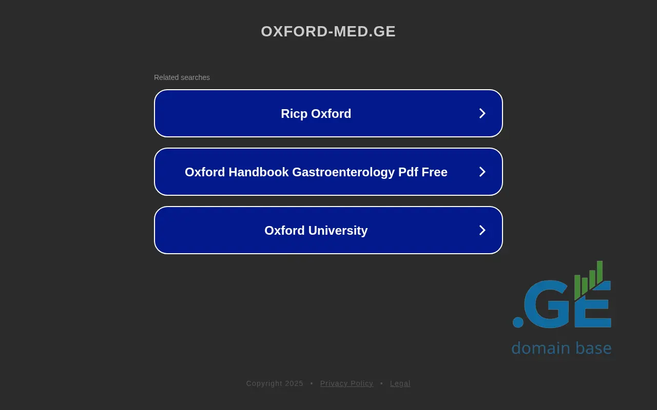 Screenshot of the site oxford-med.ge