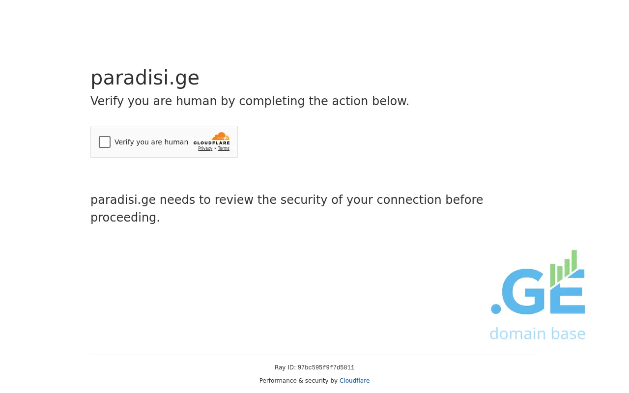 Screenshot of the site paradisi.ge