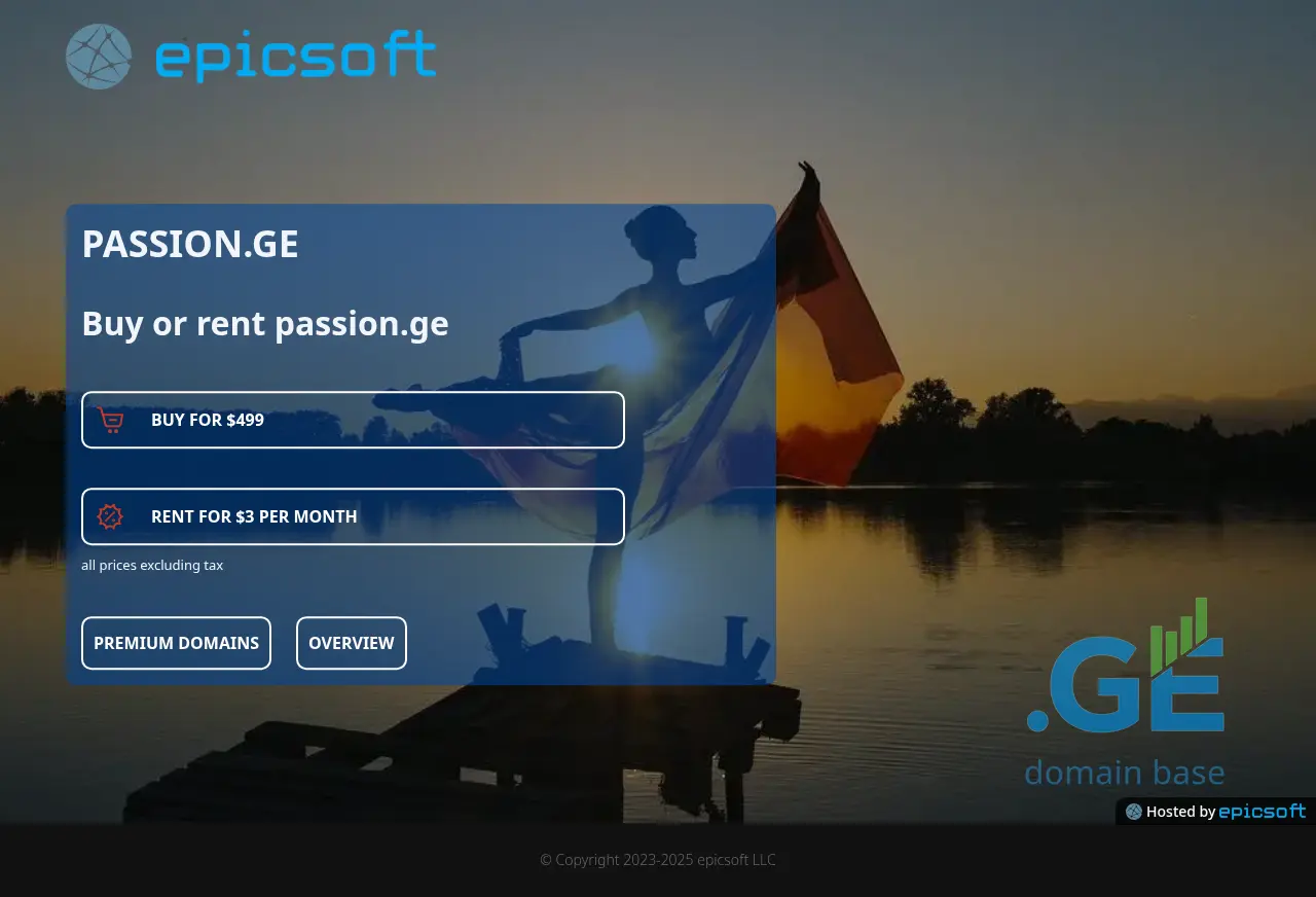 Screenshot of the site passion.ge
