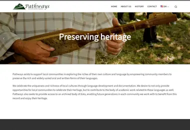 Screenshot of pathways.ge