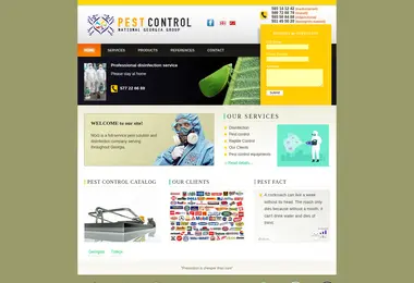 Скриншот pestcontrol.ge
