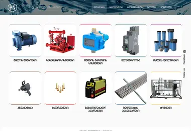 Screenshot of pnltd.ge