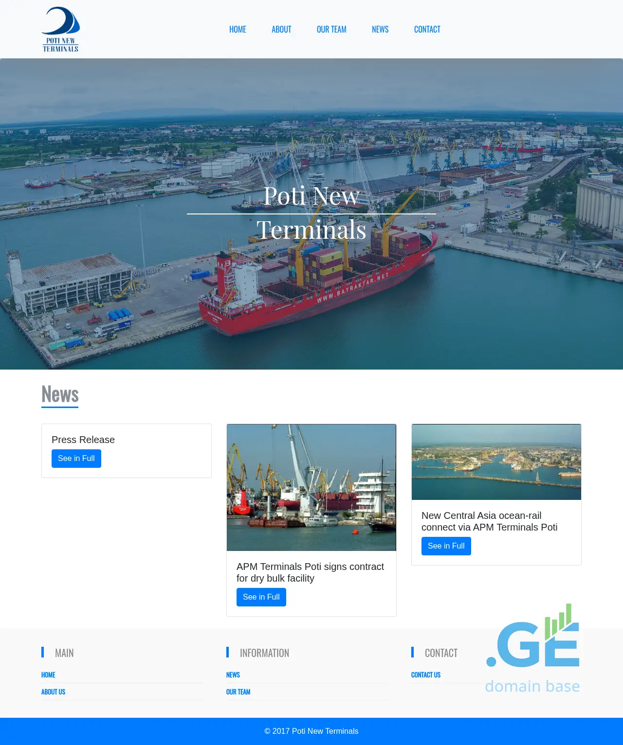 Screenshot of the site pnt.ge